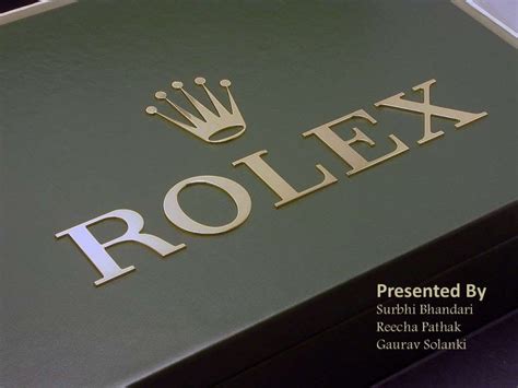 presentation of Rolex